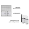 Mosquitera ventana fija extensible 75/142 x 50 cm  - S...