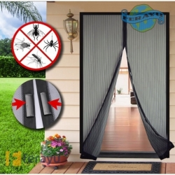 Mosquitera puerta iman 100x220 negro  - Suinplas