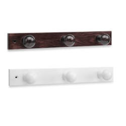 Perchero madera pino 3 pomos wengue - Suinplas