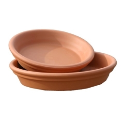 Plato terracota 22 cm      - Suinplas