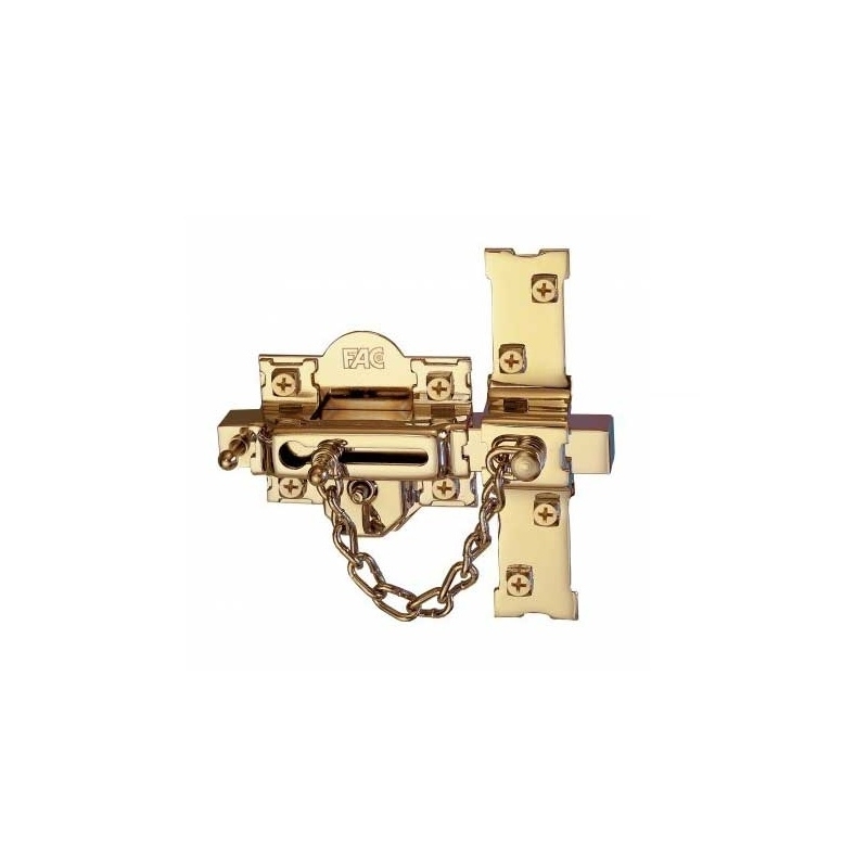Cerrojo fac 307-r/80 con cadena dorado derecha  - Suin...