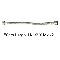 "Latiguillo flexible 13mm 50cm  h 1/2""x m 1/2"" - Suinplas"