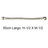 "Latiguillo flexible 13mm 50cm  h 1/2""x m 1/2"" - Suinplas"