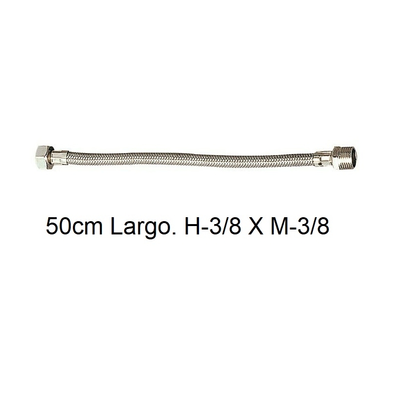 "Latiguillo flexible  13mm 50cm  h 3/8""x m 3/8"" - Suinplas"