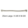 "Latiguillo flexible  13mm 25cm  h 3/8"" x m 3/8"" - Suinplas"
