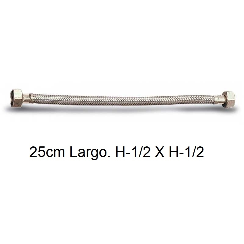 "Latiguillo flexible  13mm 25cm  h 1/2""x h 1/2"" - Suinplas"