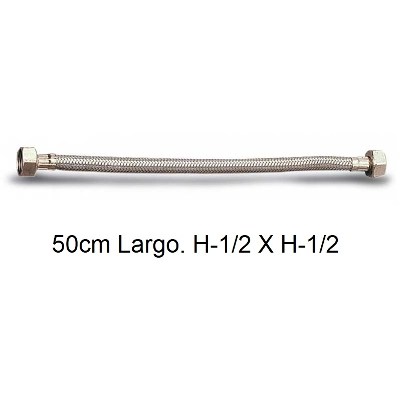 "Latiguillo flexible  13mm 50cm  h 1/2""x h 1/2"" - Suinplas"