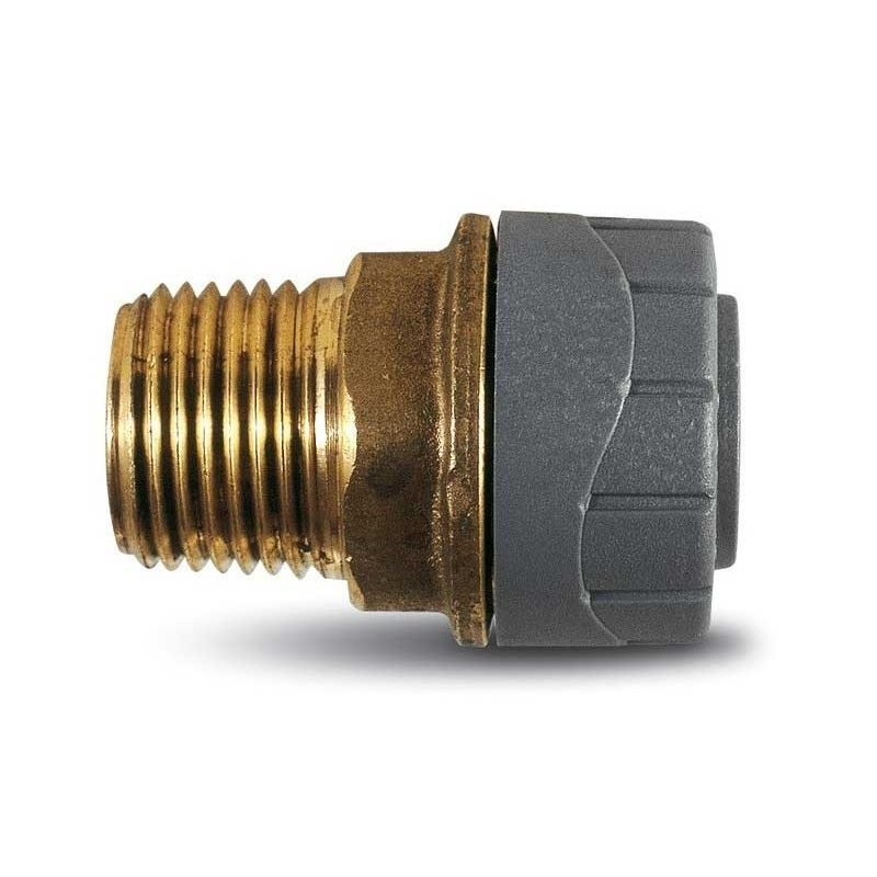 "Manguito polibutileno 15mm rosca macho 1/2"" - Suinplas"