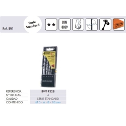 Estuche brocas pared (5-10) bw19328 - Suinplas