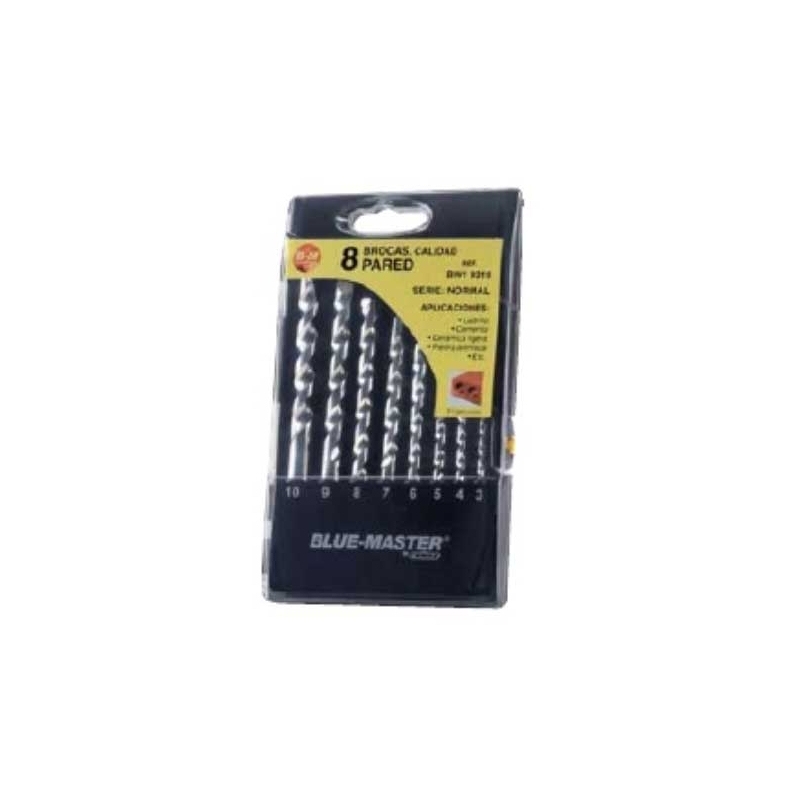 Estuche brocas pared (5-10) bw19328 - Suinplas
