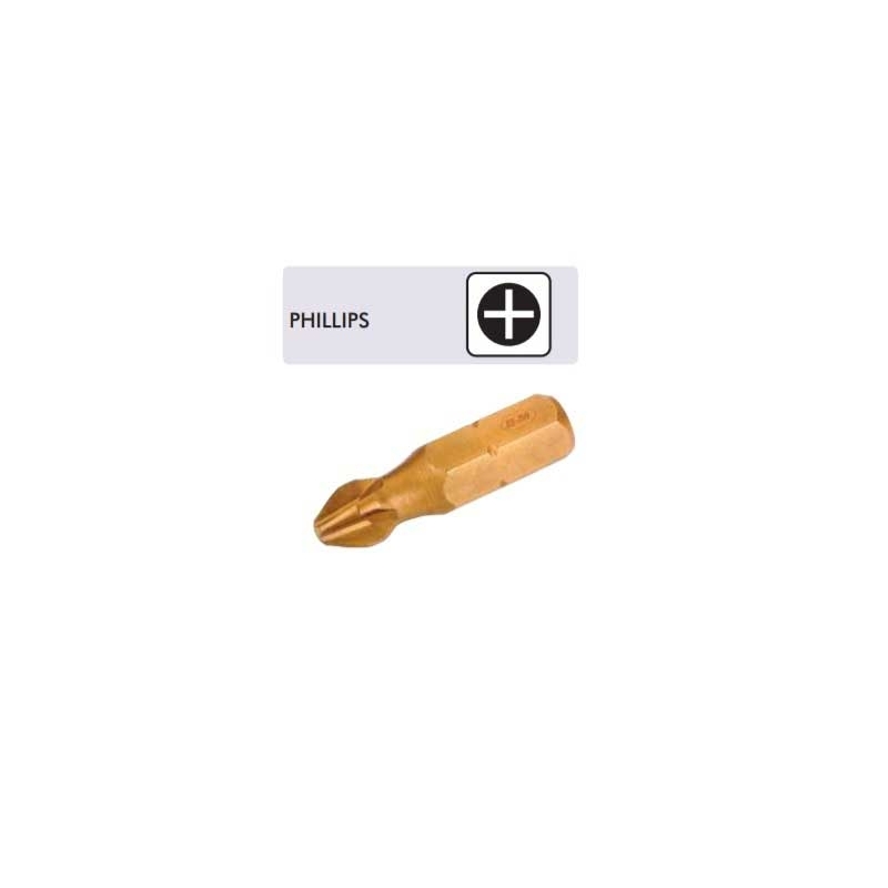 Punta atornilla phliips ph 2 titaniun 2 ud - Suinplas