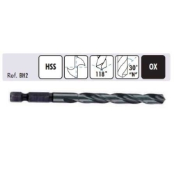 Broca hss din  338 mango hexagonal 5mm - Suinplas