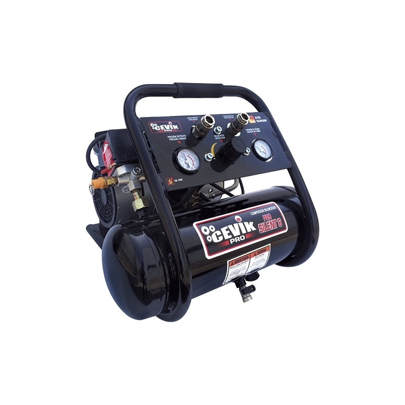 Compresor silencioso 6l 1hp prosilent - Suinplas