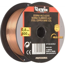 Hilo de soldadura  bobina  acero 0,8 mm. 800 gr. - Suinplas