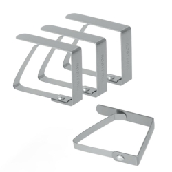 Pinza sujeta mantel inox 4 und - Suinplas
