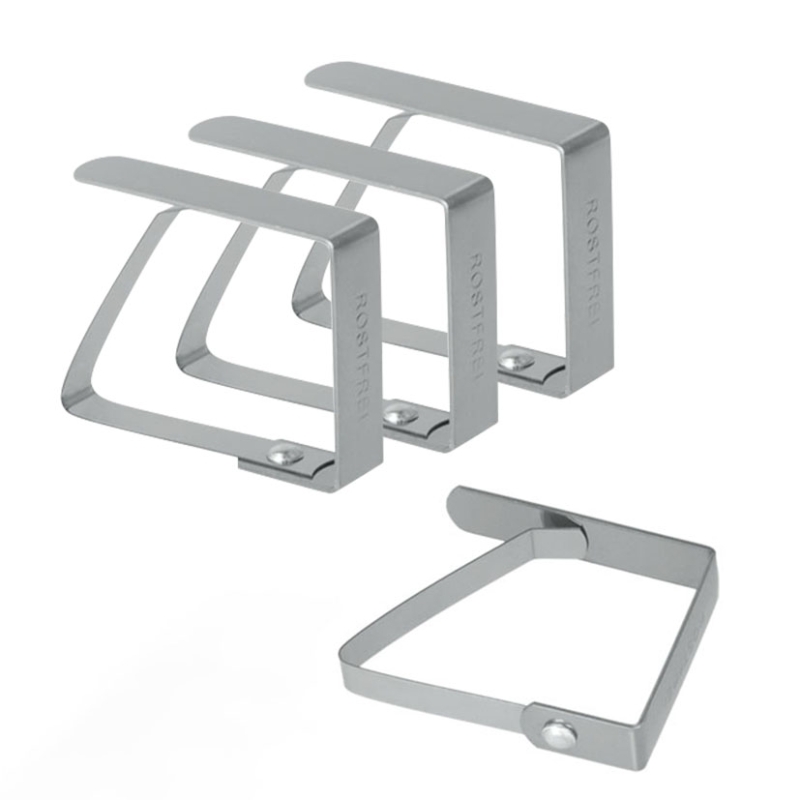 Pinza sujeta mantel inox 4 und - Suinplas