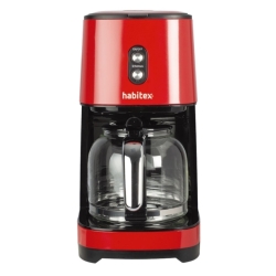Cafetera de goteo roja  1,5l habitex - Suinplas