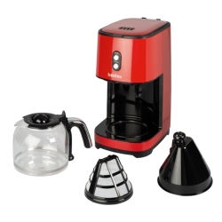 Cafetera de goteo roja  1,5l habitex - Suinplas