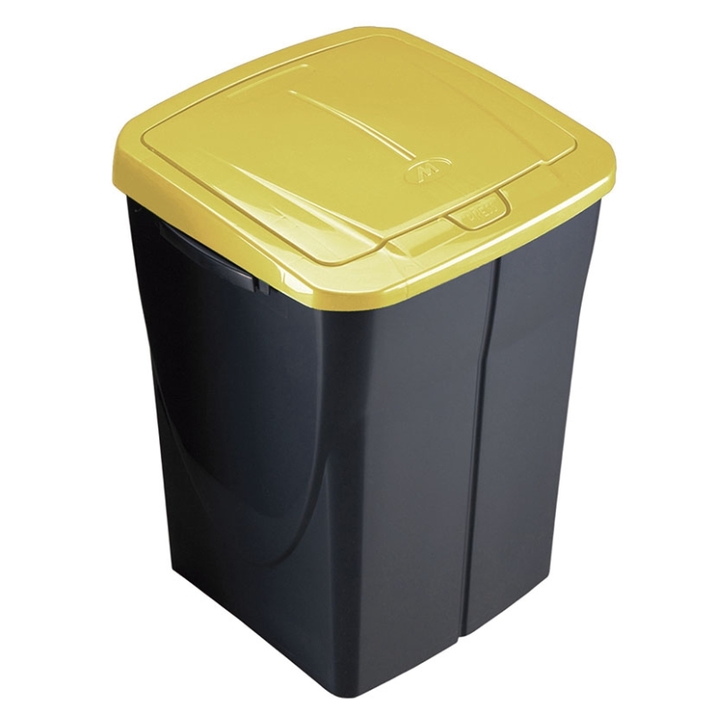 Cubo ecobin 45l tapa amarilla - Suinplas