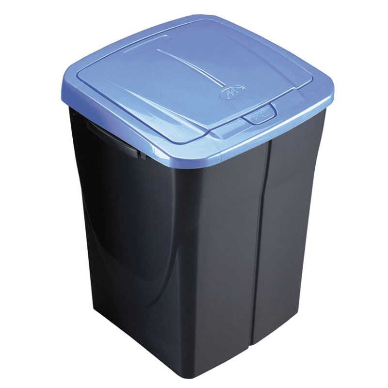 Cubo ecobin 45l tapa azul - Suinplas