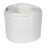 Cuerda  poliester blanca 4 cabos 10mm  ml - Suinplas