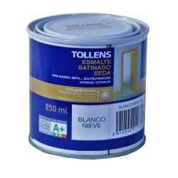 Esmalte tollens satin  b/a 250ml blanco nieve - Suinplas
