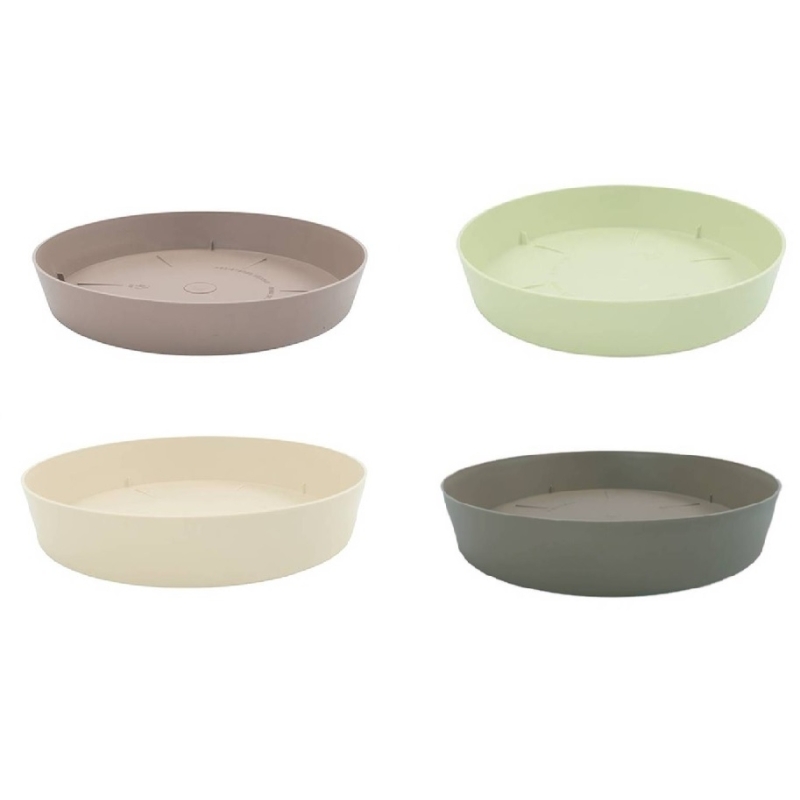 Plato tes redondo 17cm ecru       - Suinplas