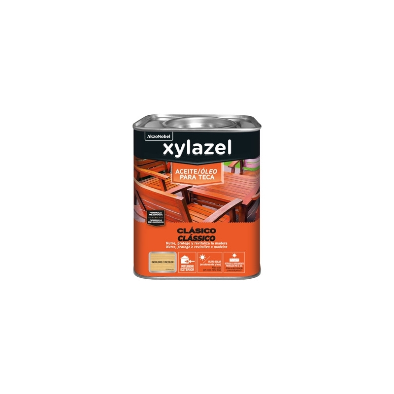 Xylazel aceite para teca color incoloro 4 litros - Suinplas