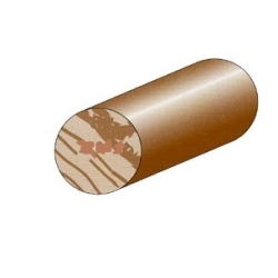 Moldura redonda 5001  10 mm ayous 250 cm - Suinplas