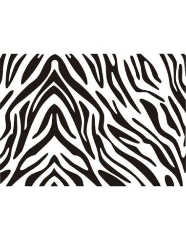 PLANTILLA STENCIL 21x15CM ZEBRA xxx