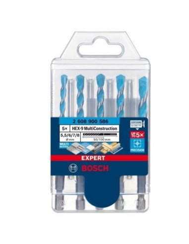 BROCAS MULTICONSTRUCCION BOSCH SET 5UND