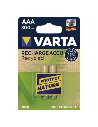 PILA BLISTER VARTA 2UN RECARGABLE AAA 800MAH