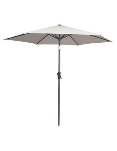 PARASOL ALUMINIO ø 250 mm CRUDO CON MANIVELA