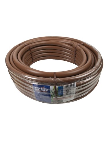 TUBERIA RIEGO POR GOTEO MARRON DE 16MM 25M