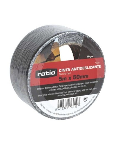 CINTA ANTIDESLIZANTE NEGRA 50MM X 5 METROS