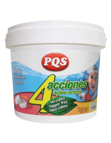 CLORO 4 ACCIONES p-20 SIN SULFATO DE COBRE 5KG