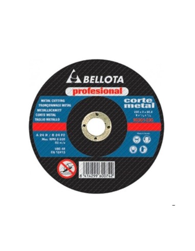 DISCO DE CORTE PARA METAL BELLOTA 230X3