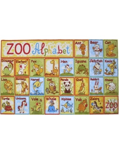 ALFOMBRA ZOO ALFABETO 100X140 xxx