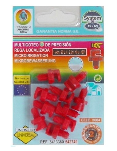 MICRODIFUSOR 180º 90L/H ROJO