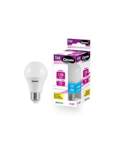 BOMBILLA LED ESTANDAR E27 10,5W LUZ FRIA 6500K