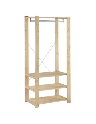 ESTANTERIA VESTIDOR MADERA 174X76X43