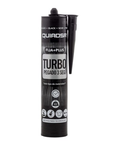 PEGAMENTO MS FIJA PLUS TURBO NEGRO QUIADSA 290ML