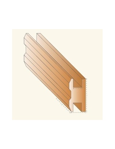 PERFIL H PARA ENMARCAR CELOSIA 244 Cm