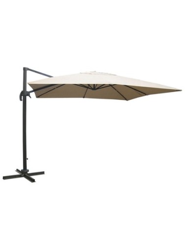 PARASOL COLGANTE ALUMINIO CRUDO/ANTRACITA 3X3,5M