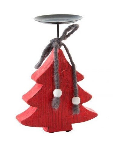 NAVIDAD PORTAVELAS ARBOL PAPELMACHE METAL xxx