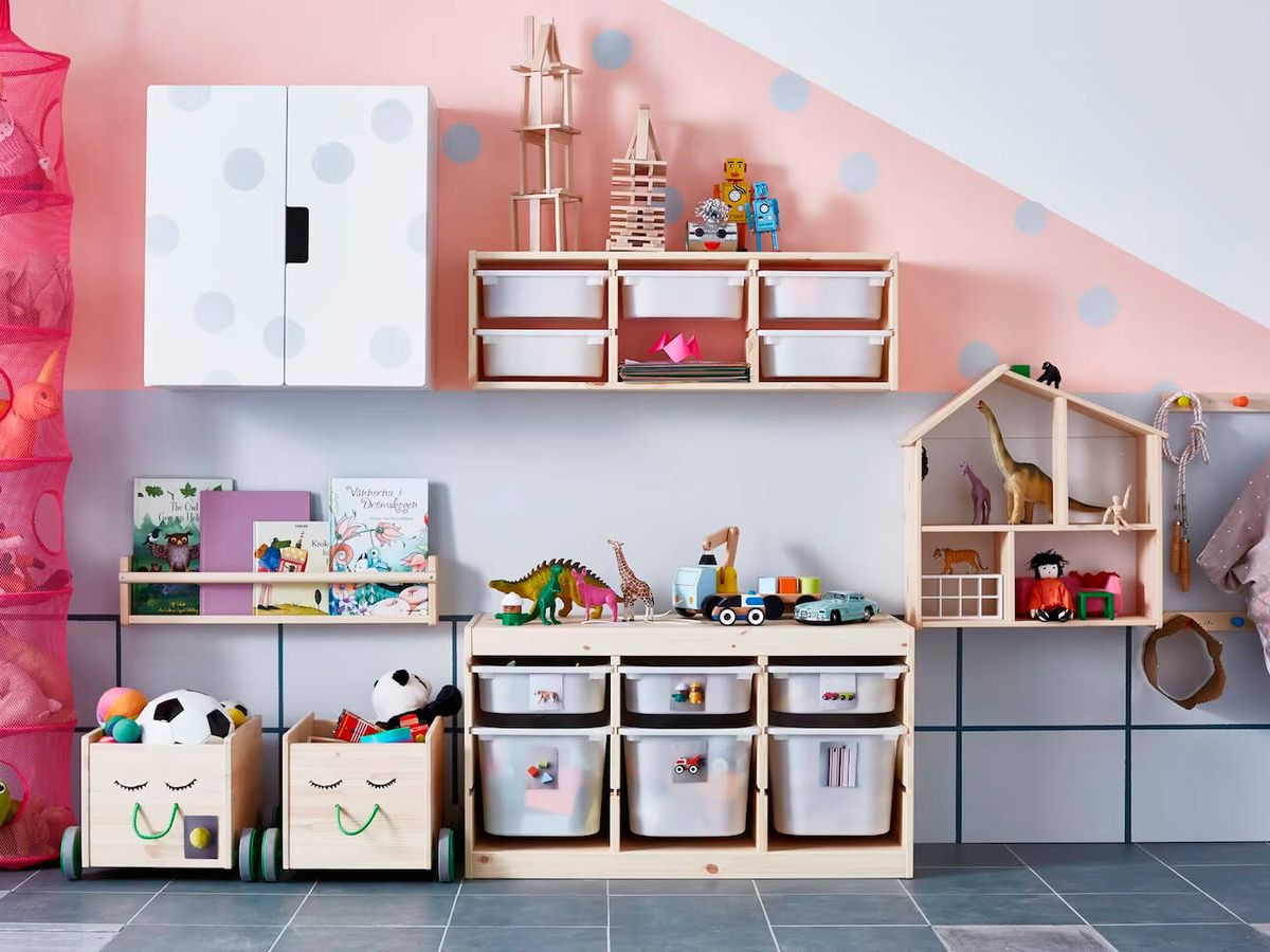 Caja de almacenamiento para habitaciones para niños, espacio de
